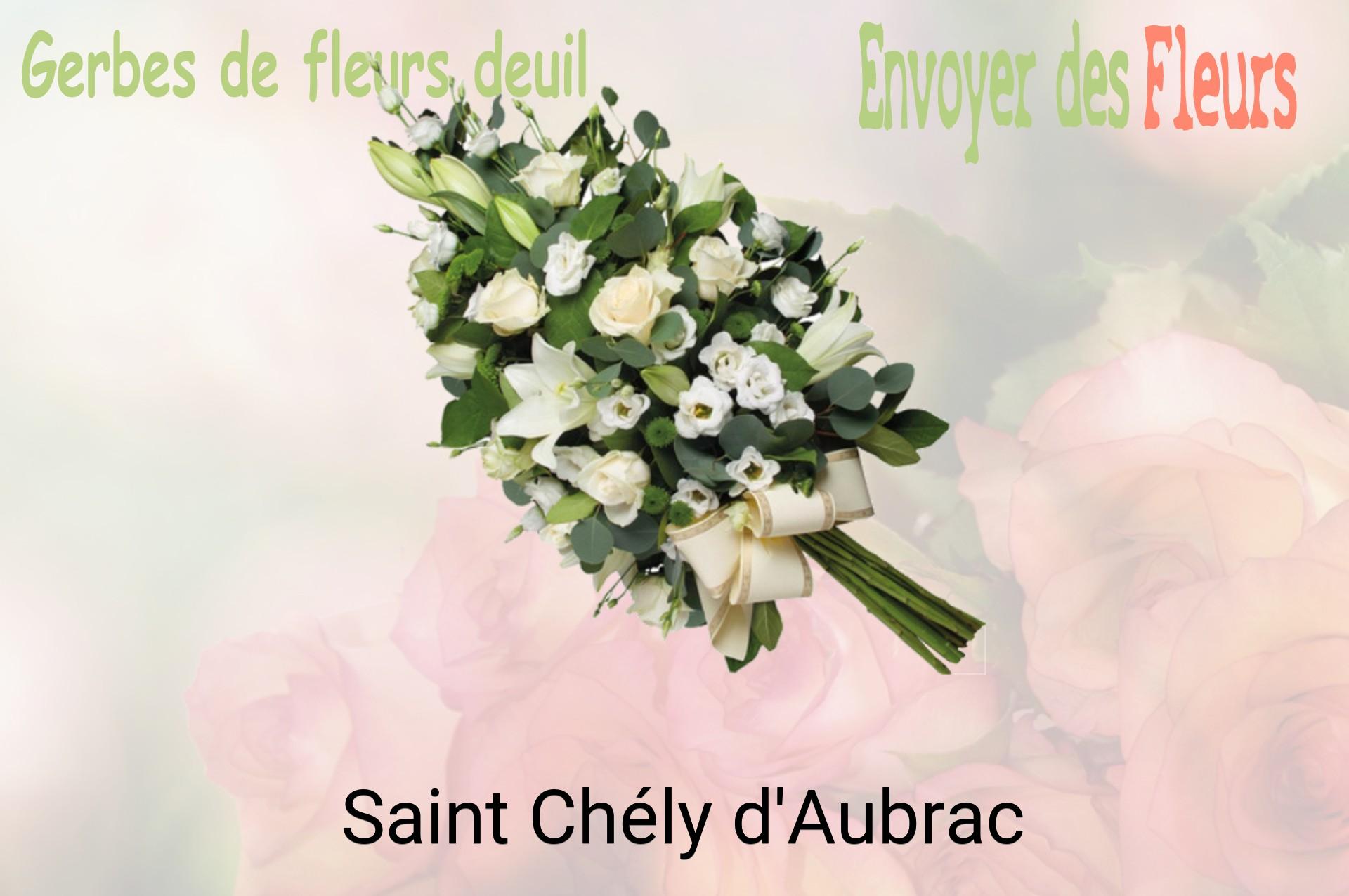 Gerbe de fleurs de deuil livrée à Saint-Chély-d'Aubrac